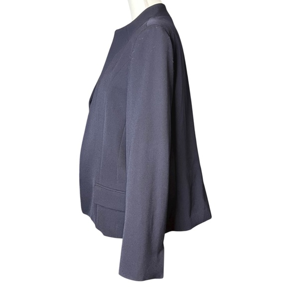 Austin Reed Navy Women’s Suit Jacket 100% Worsted Wool Size 16 Vintage - Picture 4 of 9